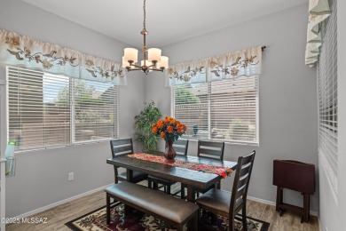 Immaculate San Bernardino model, built in 2021, brimming with on Canoa Ranch Golf Club in Arizona - for sale on GolfHomes.com, golf home, golf lot