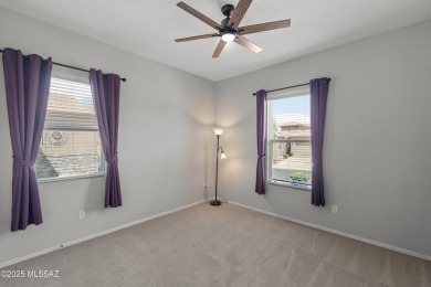 Immaculate San Bernardino model, built in 2021, brimming with on Canoa Ranch Golf Club in Arizona - for sale on GolfHomes.com, golf home, golf lot