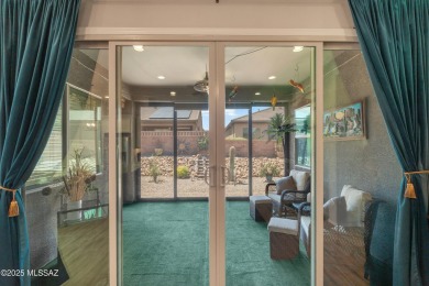 Immaculate San Bernardino model, built in 2021, brimming with on Canoa Ranch Golf Club in Arizona - for sale on GolfHomes.com, golf home, golf lot