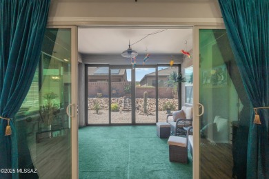 Immaculate San Bernardino model, built in 2021, brimming with on Canoa Ranch Golf Club in Arizona - for sale on GolfHomes.com, golf home, golf lot