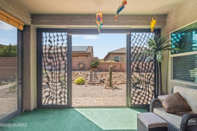 Immaculate San Bernardino model, built in 2021, brimming with on Canoa Ranch Golf Club in Arizona - for sale on GolfHomes.com, golf home, golf lot