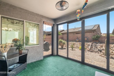 Immaculate San Bernardino model, built in 2021, brimming with on Canoa Ranch Golf Club in Arizona - for sale on GolfHomes.com, golf home, golf lot