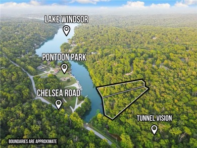 245 feet of Lake Windsor shoreline, 1.91 acres, & only minutes on Bella Vista Country Club - Berksdale in Arkansas - for sale on GolfHomes.com, golf home, golf lot