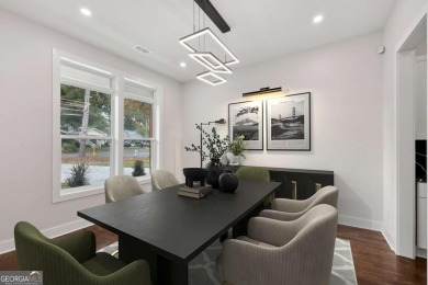 Experience modern luxury in this newly built custom farmhouse on East Lake Golf Club in Georgia - for sale on GolfHomes.com, golf home, golf lot