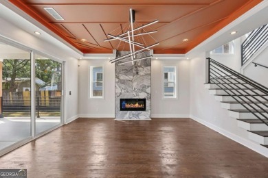 Experience modern luxury in this newly built custom farmhouse on East Lake Golf Club in Georgia - for sale on GolfHomes.com, golf home, golf lot
