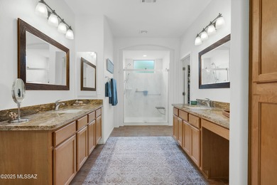 Gorgeous, upgraded Cimarron floorplan w/Casita, mountain views + on Saddlebrooke Golf Course in Arizona - for sale on GolfHomes.com, golf home, golf lot