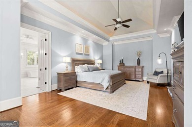 From sunrise over Bryon Lake and the 6th Fairway, to evenings on Echelon Golf Club in Georgia - for sale on GolfHomes.com, golf home, golf lot