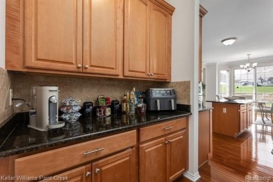 Welcome to 5504 Eagleview Court! This end-unit ranch condo is on Pine Knob Golf Club - Hawk in Michigan - for sale on GolfHomes.com, golf home, golf lot