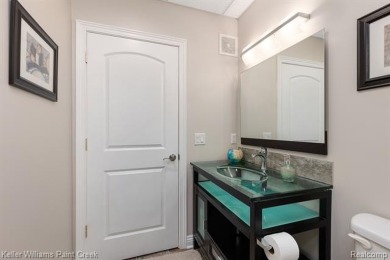 Welcome to 5504 Eagleview Court! This end-unit ranch condo is on Pine Knob Golf Club - Hawk in Michigan - for sale on GolfHomes.com, golf home, golf lot