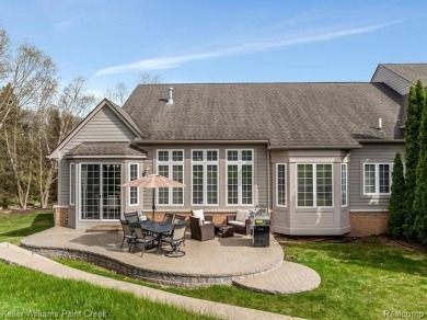 Welcome to 5504 Eagleview Court! This end-unit ranch condo is on Pine Knob Golf Club - Hawk in Michigan - for sale on GolfHomes.com, golf home, golf lot