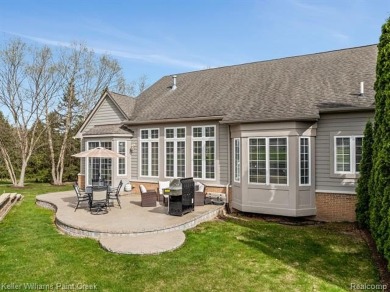 Welcome to 5504 Eagleview Court! This end-unit ranch condo is on Pine Knob Golf Club - Hawk in Michigan - for sale on GolfHomes.com, golf home, golf lot