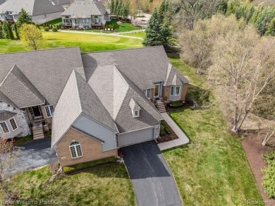 Welcome to 5504 Eagleview Court! This end-unit ranch condo is on Pine Knob Golf Club - Hawk in Michigan - for sale on GolfHomes.com, golf home, golf lot