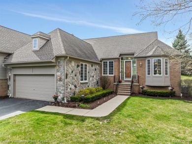 Welcome to 5504 Eagleview Court! This end-unit ranch condo is on Pine Knob Golf Club - Hawk in Michigan - for sale on GolfHomes.com, golf home, golf lot