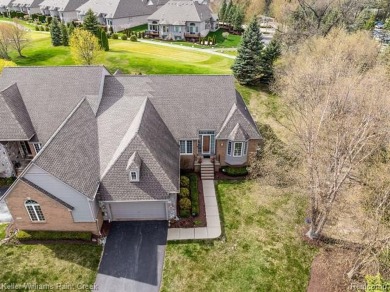 Welcome to 5504 Eagleview Court! This end-unit ranch condo is on Pine Knob Golf Club - Hawk in Michigan - for sale on GolfHomes.com, golf home, golf lot