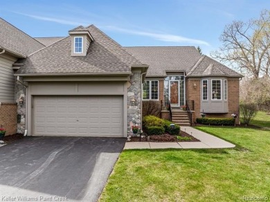 Welcome to 5504 Eagleview Court! This end-unit ranch condo is on Pine Knob Golf Club - Hawk in Michigan - for sale on GolfHomes.com, golf home, golf lot