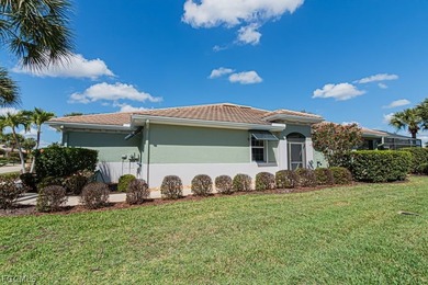 Enjoy morning coffee while relaxing on your private lanai or on Pelican Preserve Golf Club in Florida - for sale on GolfHomes.com, golf home, golf lot