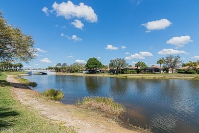 Enjoy morning coffee while relaxing on your private lanai or on Pelican Preserve Golf Club in Florida - for sale on GolfHomes.com, golf home, golf lot