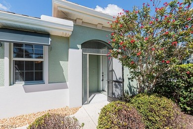 Enjoy morning coffee while relaxing on your private lanai or on Pelican Preserve Golf Club in Florida - for sale on GolfHomes.com, golf home, golf lot