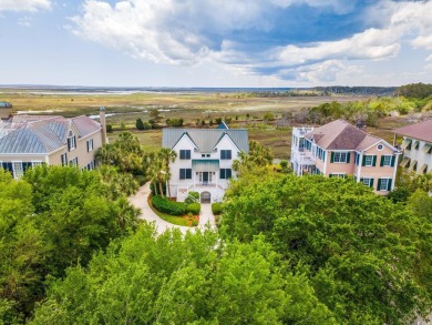 Waterfront Majesty with private dock in DeBordieu Colony! Fully on DeBordieu Country Club in South Carolina - for sale on GolfHomes.com, golf home, golf lot