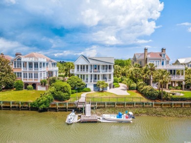 Waterfront Majesty with private dock in DeBordieu Colony! Fully on DeBordieu Country Club in South Carolina - for sale on GolfHomes.com, golf home, golf lot