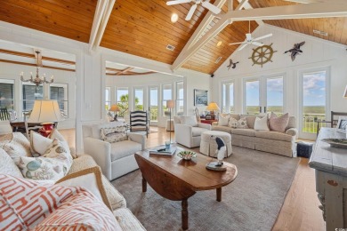 Waterfront Majesty with private dock in DeBordieu Colony! Fully on DeBordieu Country Club in South Carolina - for sale on GolfHomes.com, golf home, golf lot