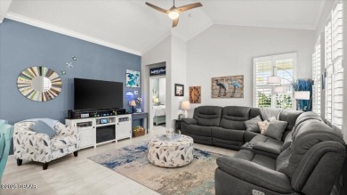 This beautifully appointed DREAMSICLE sits on a unique lot with on LPGA International Golf Course in Florida - for sale on GolfHomes.com, golf home, golf lot