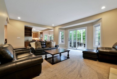 Custom home with 4 spacious bedrooms, 4.5 bathrooms nestled on on Blackstone Golf Club in Illinois - for sale on GolfHomes.com, golf home, golf lot