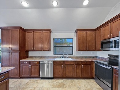 Experience refined living in this stunning 2-bedroom, 2-bath on Wildhorse Golf Club of Robson Ranch in Texas - for sale on GolfHomes.com, golf home, golf lot