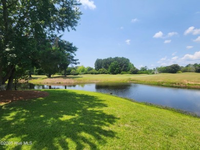 Expansive open views of Lions Paw #13 fairway and pond from this on Ocean Ridge Plantation in North Carolina - for sale on GolfHomes.com, golf home, golf lot