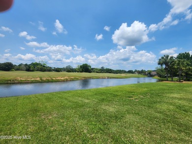 Expansive open views of Lions Paw #13 fairway and pond from this on Ocean Ridge Plantation in North Carolina - for sale on GolfHomes.com, golf home, golf lot