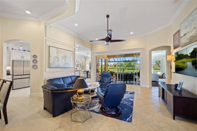 EXCEPTIONAL 2 BEDROOM + DEN, 2 BATH, 2-CAR GARAGE LAKEFRONT POOL on Riverwood Golf Club in Florida - for sale on GolfHomes.com, golf home, golf lot