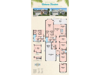 Cabana Tandem with Golf Cart Garage in the Tandem on Hilton Head Lakes Golf Club in South Carolina - for sale on GolfHomes.com, golf home, golf lot