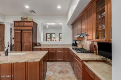 This stunning model home in the exclusive Superstition Golf & on Superstition Mountain Club - Lost Gold in Arizona - for sale on GolfHomes.com, golf home, golf lot