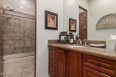 This stunning model home in the exclusive Superstition Golf & on Superstition Mountain Club - Lost Gold in Arizona - for sale on GolfHomes.com, golf home, golf lot