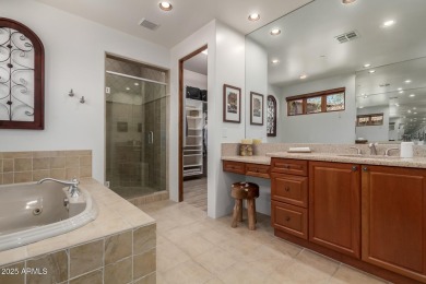 This stunning model home in the exclusive Superstition Golf & on Superstition Mountain Club - Lost Gold in Arizona - for sale on GolfHomes.com, golf home, golf lot