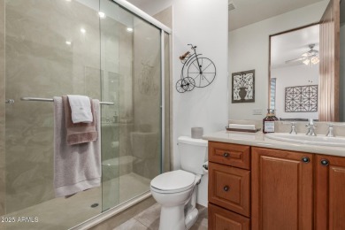This stunning model home in the exclusive Superstition Golf & on Superstition Mountain Club - Lost Gold in Arizona - for sale on GolfHomes.com, golf home, golf lot