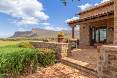 This stunning model home in the exclusive Superstition Golf & on Superstition Mountain Club - Lost Gold in Arizona - for sale on GolfHomes.com, golf home, golf lot