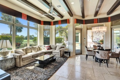 This custom-built, luxurious estate home has direct views of the on Delaire Golf and Country Club in Florida - for sale on GolfHomes.com, golf home, golf lot