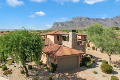 This stunning model home in the exclusive Superstition Golf & on Superstition Mountain Club - Lost Gold in Arizona - for sale on GolfHomes.com, golf home, golf lot
