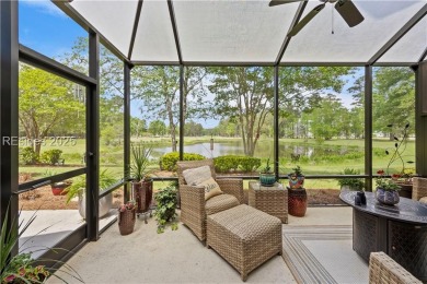 Luxurious townhome with stunning lagoon views overlooking the on Hampton Pointe Golf Course in South Carolina - for sale on GolfHomes.com, golf home, golf lot