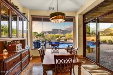 Experience luxury in this netzero, solar-powered on Superstition Mountain Club - Lost Gold in Arizona - for sale on GolfHomes.com, golf home, golf lot