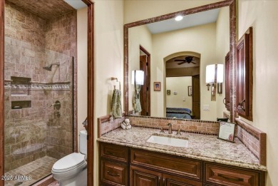 Experience luxury in this netzero, solar-powered on Superstition Mountain Club - Lost Gold in Arizona - for sale on GolfHomes.com, golf home, golf lot