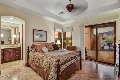 Experience luxury in this netzero, solar-powered on Superstition Mountain Club - Lost Gold in Arizona - for sale on GolfHomes.com, golf home, golf lot