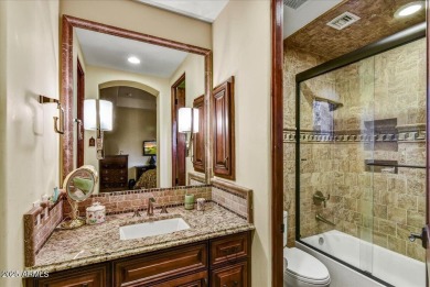 Experience luxury in this netzero, solar-powered on Superstition Mountain Club - Lost Gold in Arizona - for sale on GolfHomes.com, golf home, golf lot