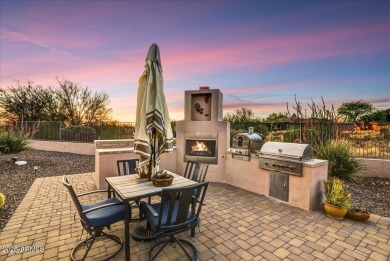 Experience luxury in this netzero, solar-powered on Superstition Mountain Club - Lost Gold in Arizona - for sale on GolfHomes.com, golf home, golf lot