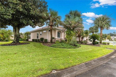 Luxurious Hampton model boasts French glass double French doors on Eagle Ridge At Spruce Creek Country Club in Florida - for sale on GolfHomes.com, golf home, golf lot