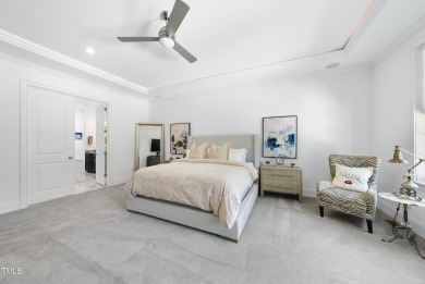 Experience luxury and lifestyle in this exceptional 5-bedroom, 5 on Hasentree Club in North Carolina - for sale on GolfHomes.com, golf home, golf lot