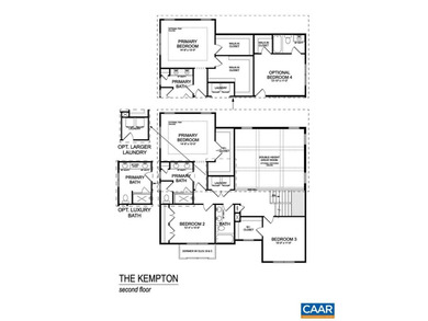 The Kempton single-family design features a light-filled 2-story on Old Trail Golf Club in Virginia - for sale on GolfHomes.com, golf home, golf lot