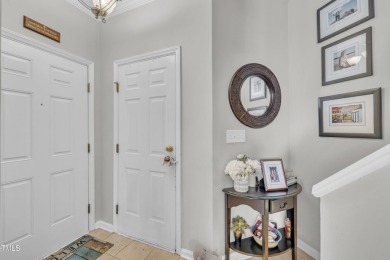 As you enter your new home nestled between the 15th and 16th on Hedingham Golf and Athletic Club in North Carolina - for sale on GolfHomes.com, golf home, golf lot