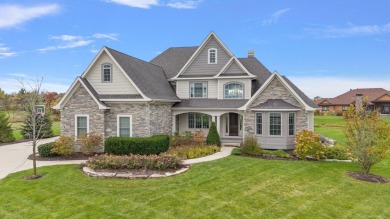 Discover this stunning custom-built home in the highly on Sand Creek Golf and Country Club  in Indiana - for sale on GolfHomes.com, golf home, golf lot